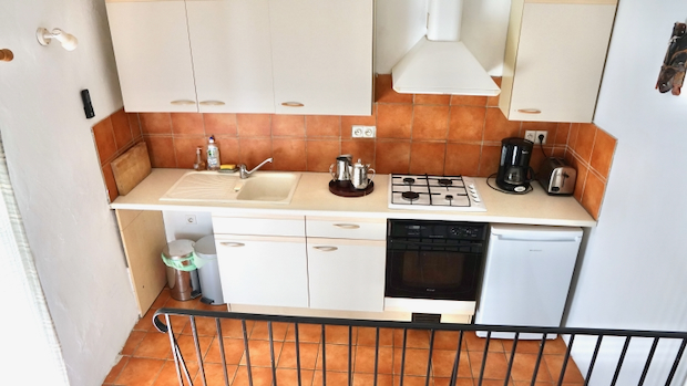 Kitchen in the Gîte Vert